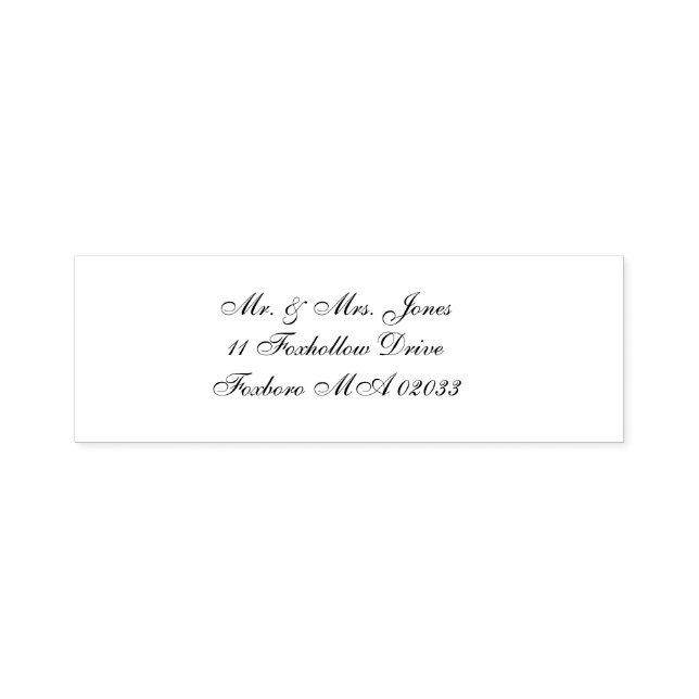 Self Inking Rubber Stamp (Design)