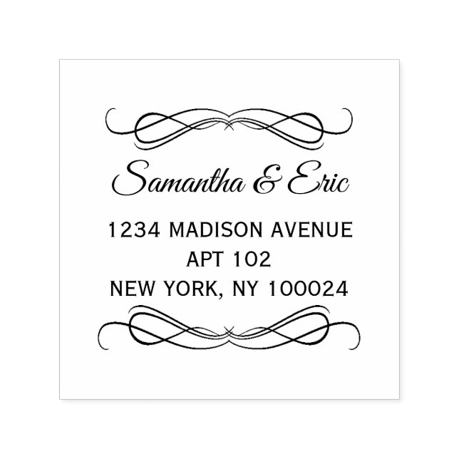 Self Inking Rubber Stamp (Design)