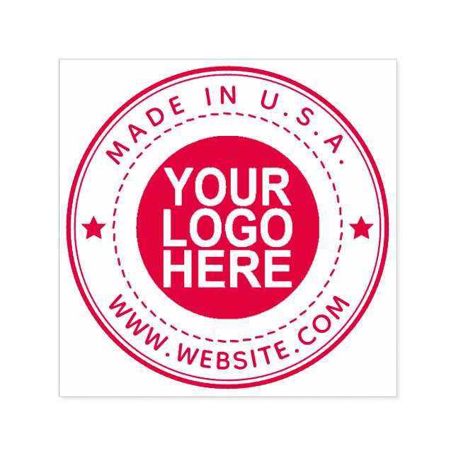 Self-Inking Rubber Stamp Made In Country of Origin (Design)