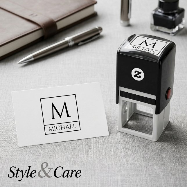 Self-Inking Stamp Featuring Your Name and Initial (Self-Inking Stamp Featuring Your Name and Initial)