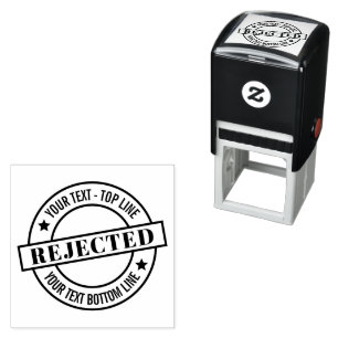 Self-Inking Stamp Personalised Seal of Rejection