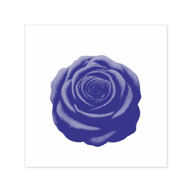 Self-Inking stamp  - Red Rose Flower (Design)