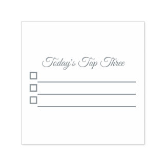 Self-Inking Top Three Stamp for Planner or Journal