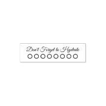 Self-Inking Water Tracker Stamp