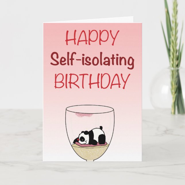Self-isolating Birthday Card (Front)