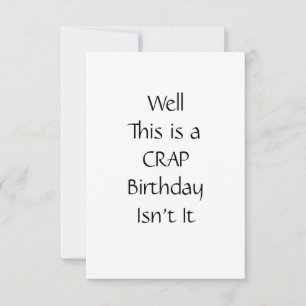 Self Isolating Birthday Card Crap Funny Hilarious