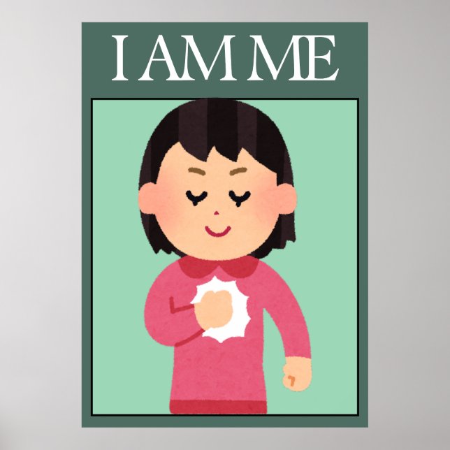 Self Love Affirmation Poster (Front)