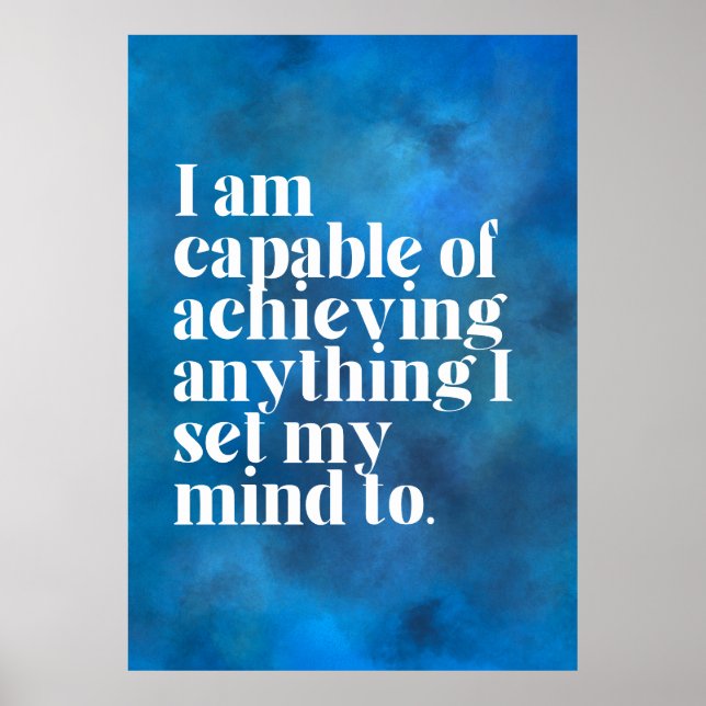 Self Love Affirmation Poster (Front)
