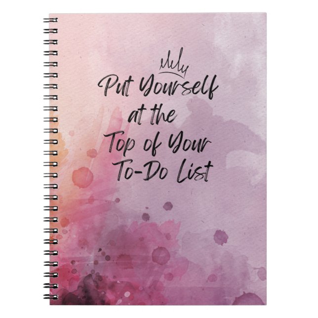 Self Love and Self Care Journal Notebook (Front)