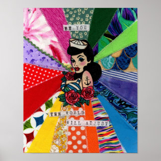 Self love - be you the world will adjust poster