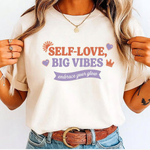Self-Love Big Vibes Retro Aesthetic  Tri-Blend Shirt