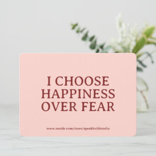 Self-Love Card, Custom Gift, Inspirational Message Holiday Card