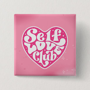 Self Love Club 15 Cm Square Badge