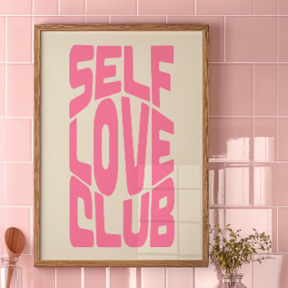 Self Love Club Decor Print | Trendy Wall Art