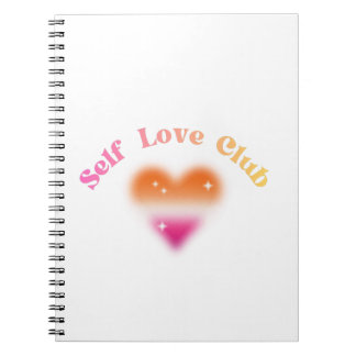Self Love Club – Feminine Empowerment Retro Design Notebook