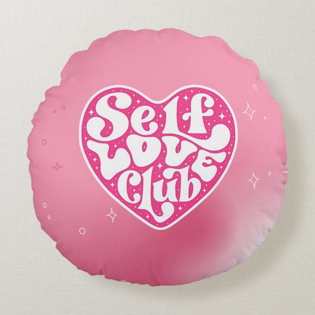 Self Love Club Round Cushion (Front)