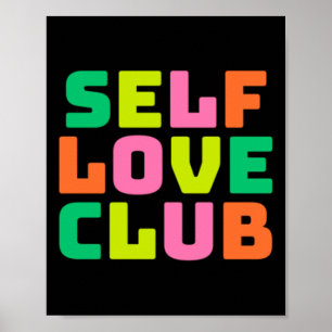Self Love Club Sticker Poster