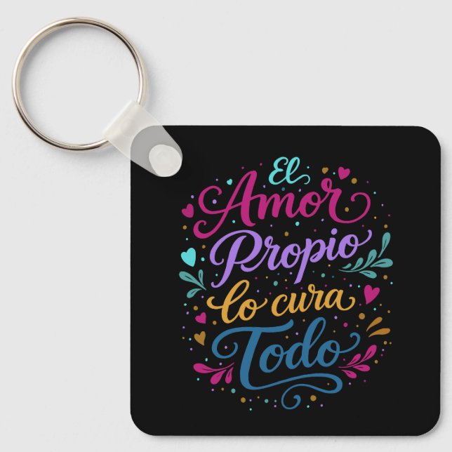 Self-love cures everything key ring (Front)