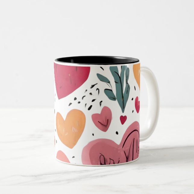 Self-Love & Empowerment  Two-Tone Coffee Mug (Front Right)