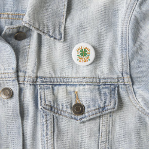 Self Love Four Leaf Clover Button - Motivational