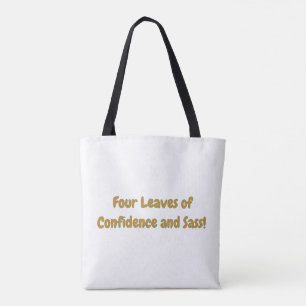 Self Love Four Leaf Clover Tote Bag -Inspirational