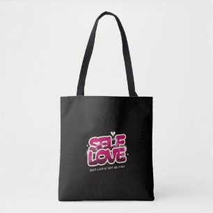 Self Love– Inspirational Canvas Tote Bag