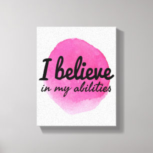 self love inspirational words for life acceptance canvas print