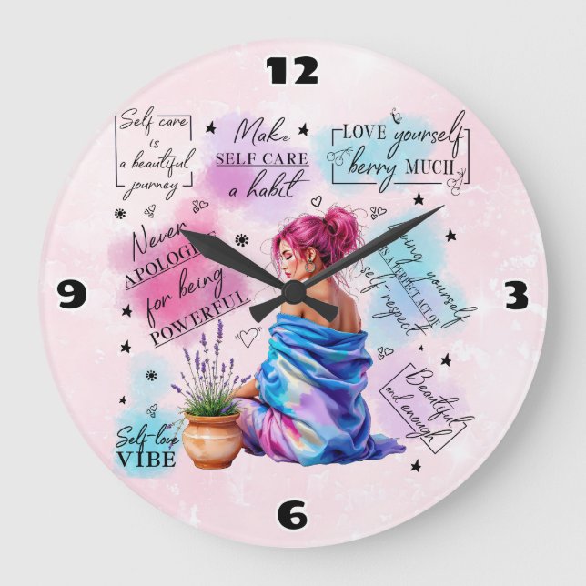Self Love Large Clock (Front)