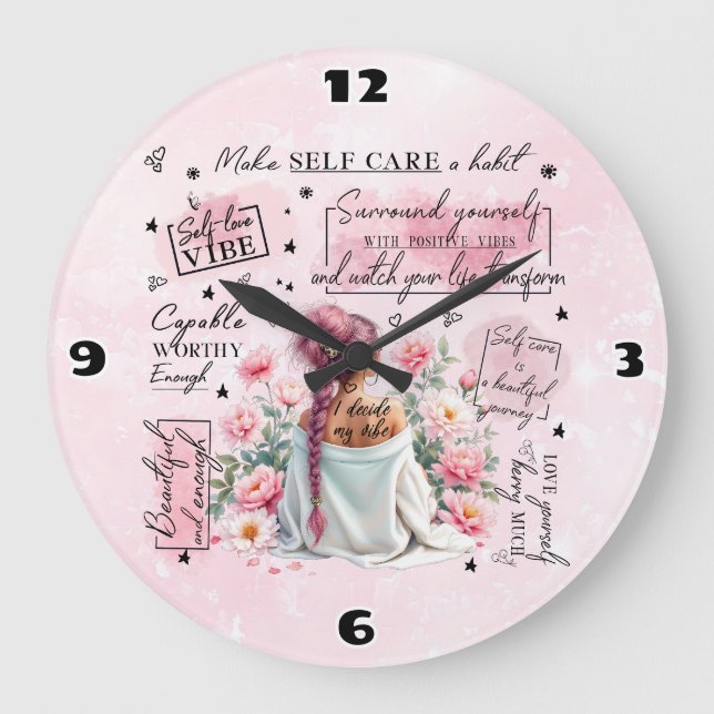 Self Love Large Clock (Front)