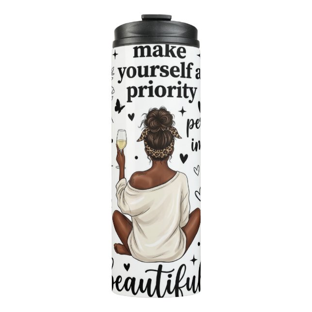 Self Love Quotes Thermal Tumbler (Front)