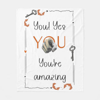 Self Love Reminder Gift for Someone Special Fleece Blanket