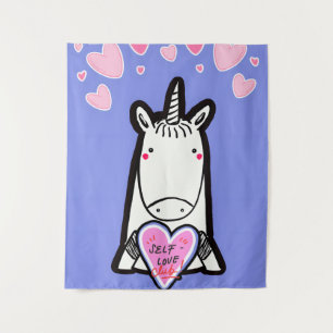Self-Love Unicorn Tapestry