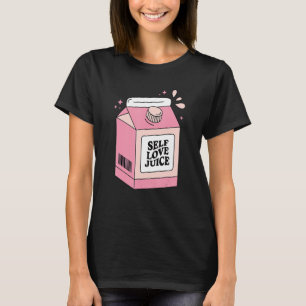 Self Love Valentine's Day Juice Retro Pink Cute T-Shirt