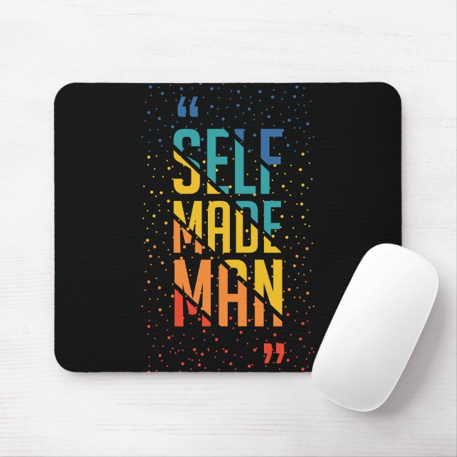 Self Made Man – LGBTQ+ Trans Pride Mouse Pad (With Mouse)