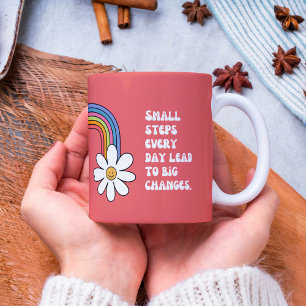 Self Motivation Quotes Rainbow Mug