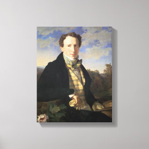 Self portrait, 1828 canvas print