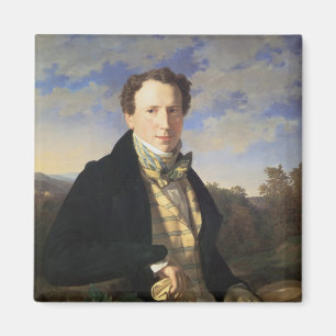 Self portrait, 1828 magnet