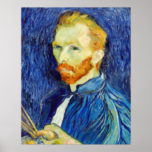 Self-Portrait (1889) by Vincent Van Gogh Poster