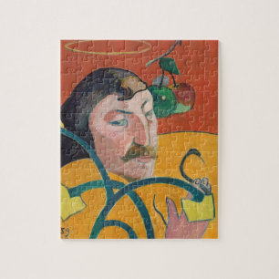Self-Portrait, 1889 (oil on wood) Jigsaw Puzzle