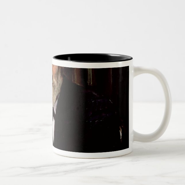 Self portrait, 1905 Two-Tone coffee mug (Right)