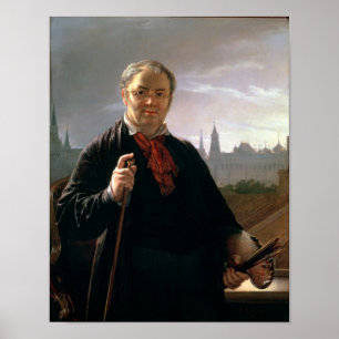 Self Portrait against the Window Poster