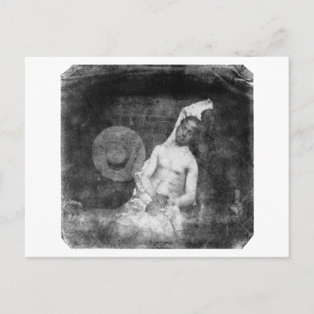 Self Portrait as a Drowned Man ~ 1840 Postcard (Front)