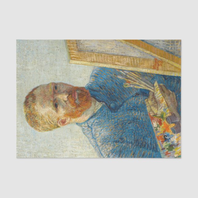 Self-Portrait as a Painter by Vincent Van Gogh Tissue Paper (Front)