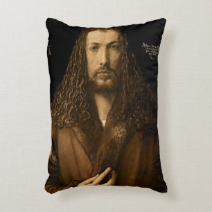 Self Portrait at the Age of Twenty-Eight, 1500 Decorative Cushion