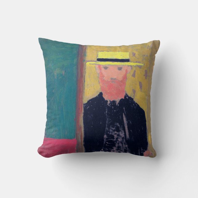 Self Portrait (Bearded Man), Edouard Vuillard Cushion (Front)