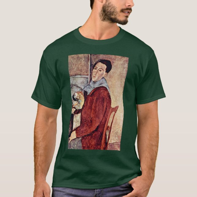 Self-Portrait By Modigliani Amedeo T-Shirt (Front)