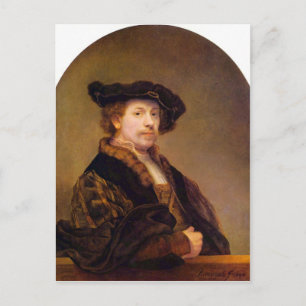 Self-Portrait by Rembrandt Harmenszoon van Rijn Postcard