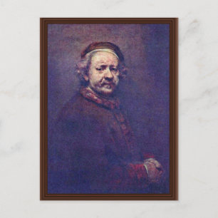 Self-Portrait. By Rembrandt Van Rijn Postcard