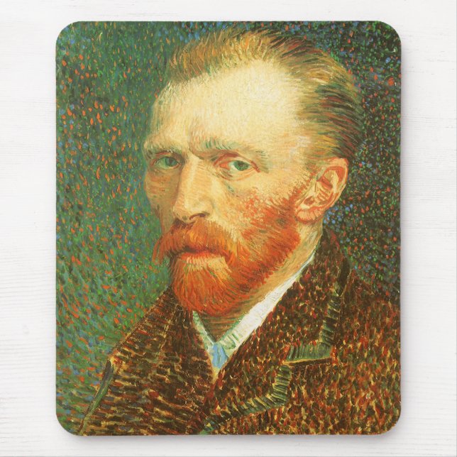 Self Portrait by Vincent van Gogh Mouse Pad (Front)