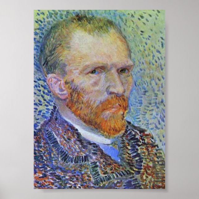Self-Portrait by Vincent Van Gogh Poster (Front)